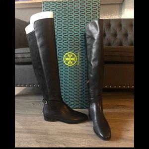 Tory Burch Wyatt Over-the-Knee Leather Boot